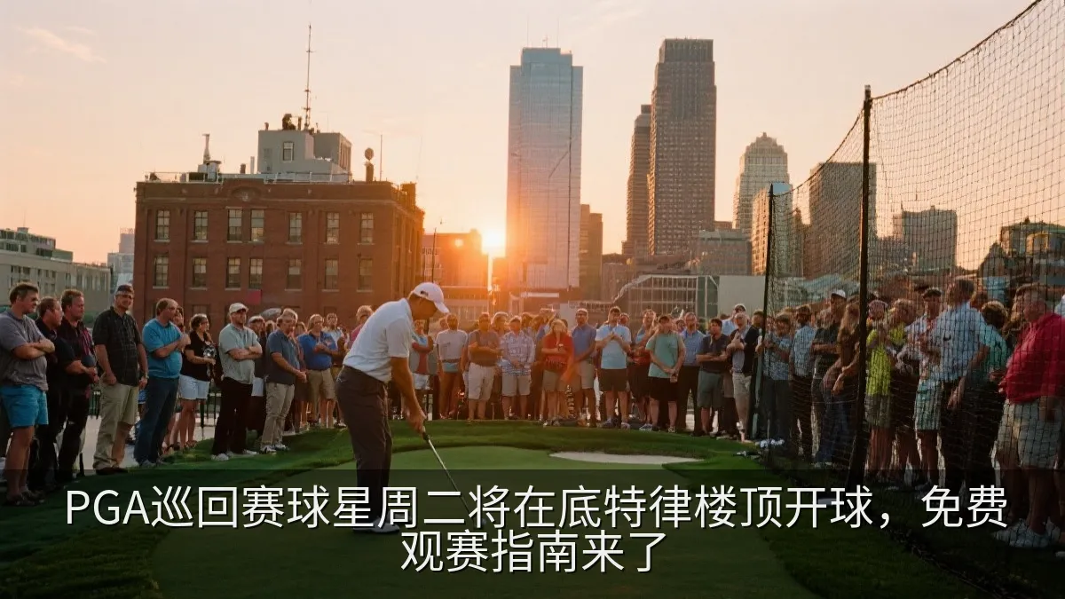 PGA巡回赛球星周二将在底特律楼顶开球，免费观赛指南来了