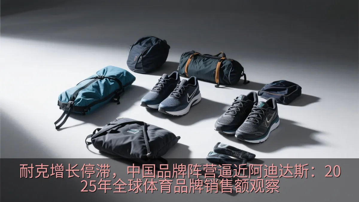 跑步与户外运动装备展示，象征高端运动消费增长