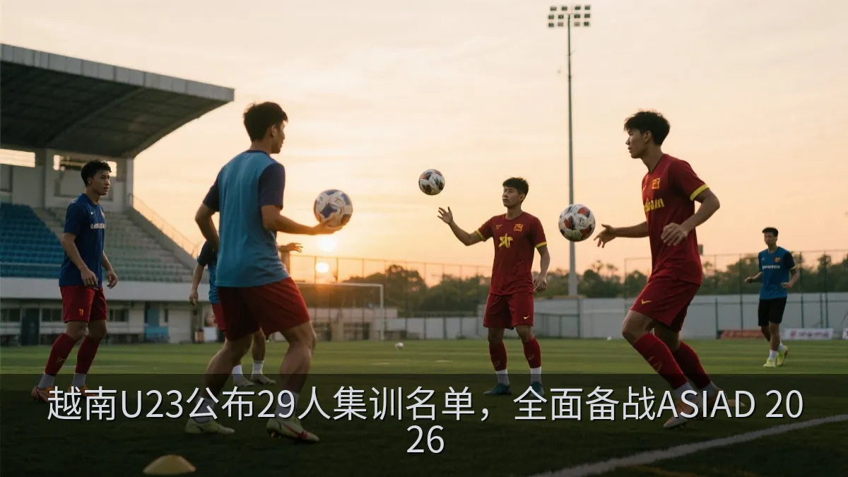 越南U23公布29人集训名单，全面备战ASIAD 2026
